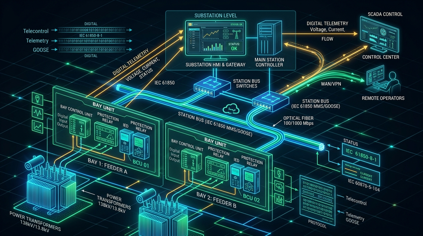 SCADA Substation Automation Architecture